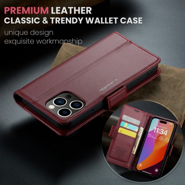 CaseMe iPhone 16 Pro -kuori 023 Series Punainen