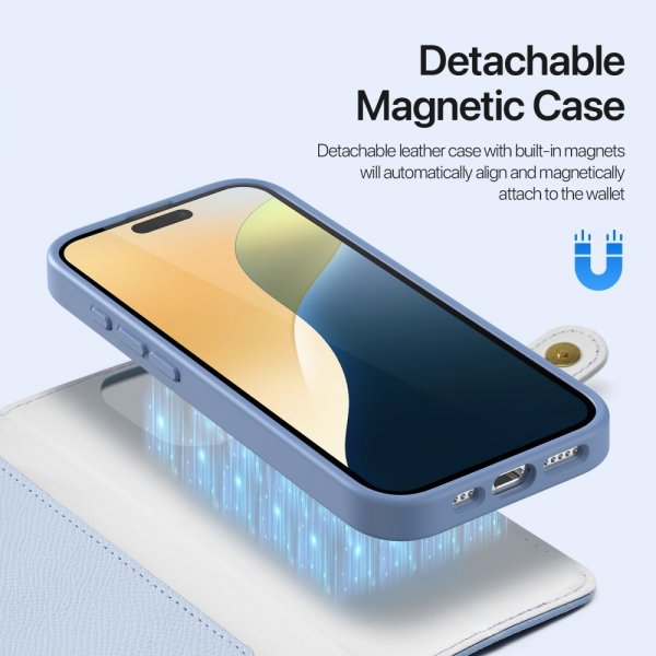 Dux Ducis iPhone 16 Pro -suojakuori 2-in-1 Lawa Series MagSafe, sininen