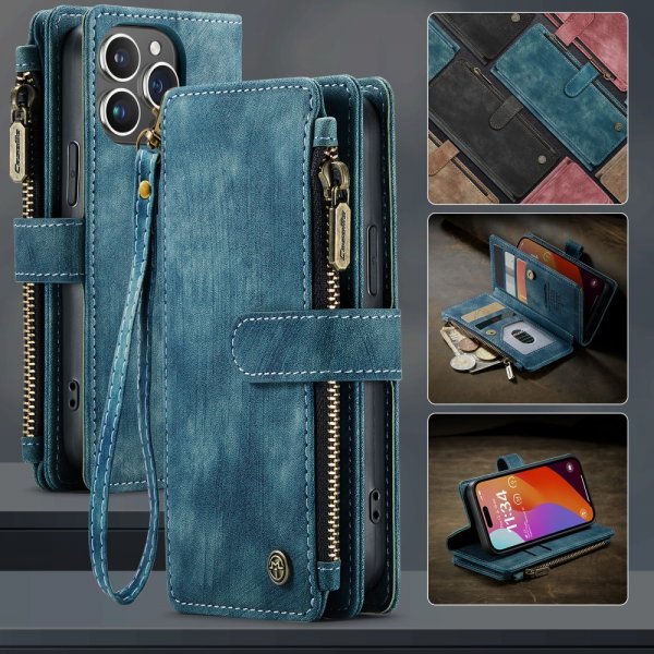CaseMe iPhone 16 Pro Fodral C30 Series Sininen