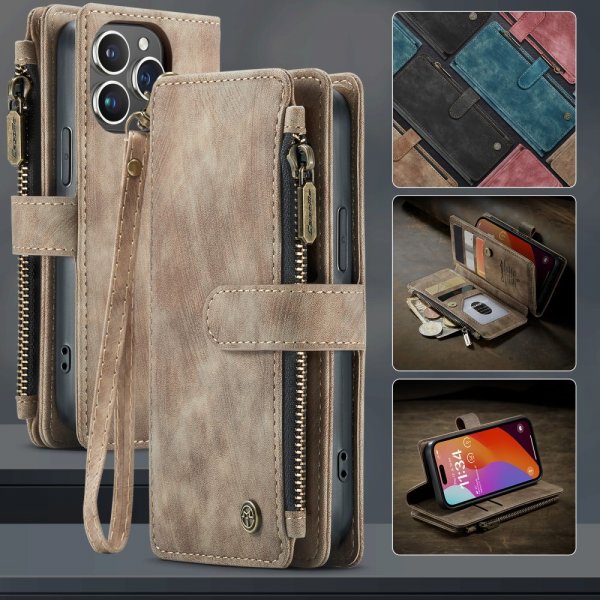 CaseMe iPhone 16 Pro -suojakuori C30-sarja Ruskea