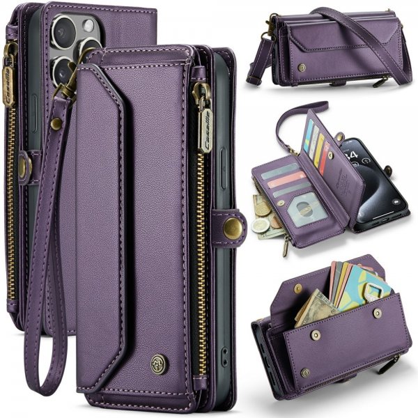 CaseMe iPhone 16 Pro -suojakuori, C36-sarja, violetti