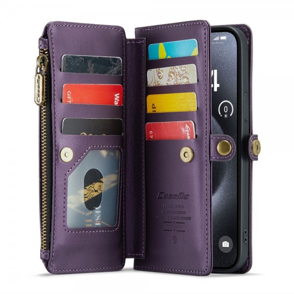 CaseMe iPhone 16 Pro -suojakuori, C36-sarja, violetti