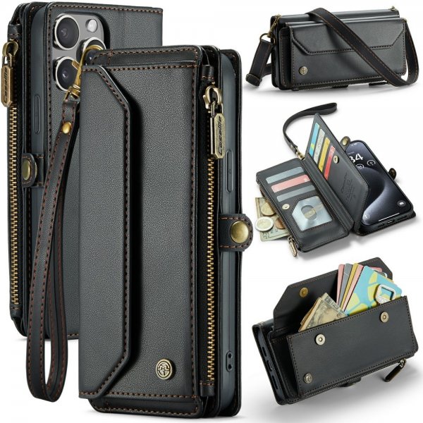 CaseMe iPhone 16 Pro C36 Series -suojakotelo, musta