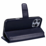 Nordic Covers iPhone 16 Pro -suojakuori Essential Leather Heron Blue