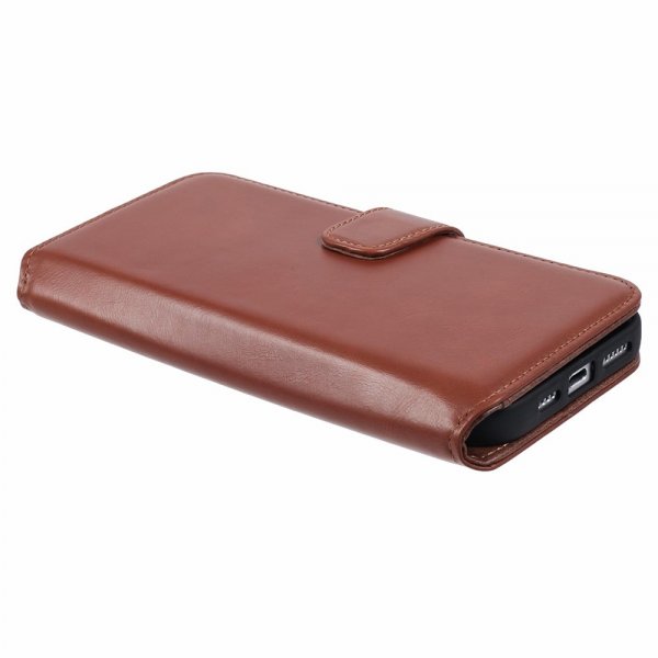 Nordic Covers iPhone 16 Pro Essential Leather Maple Brown -kotelo