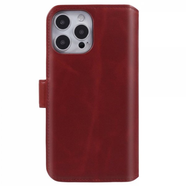 Nordic Covers iPhone 16 Pro Essential Leather -suojakotelo, Poppy Red