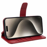 Nordic Covers iPhone 16 Pro Essential Leather -suojakotelo, Poppy Red
