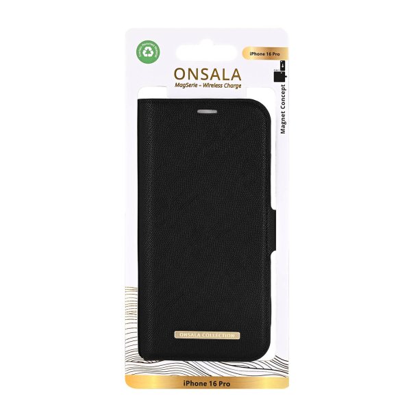 Onsala iPhone 16 Pro -kotelo MagSeries irrotettava kuori musta