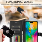 Lc.Imeeke iPhone 16 Pro -kotelo korttipaikalla, jalustatoiminnolla, musta