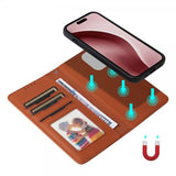 Betopnice iPhone 16 Pro -kuori irrotettavalla kuorella 005 Ruskea