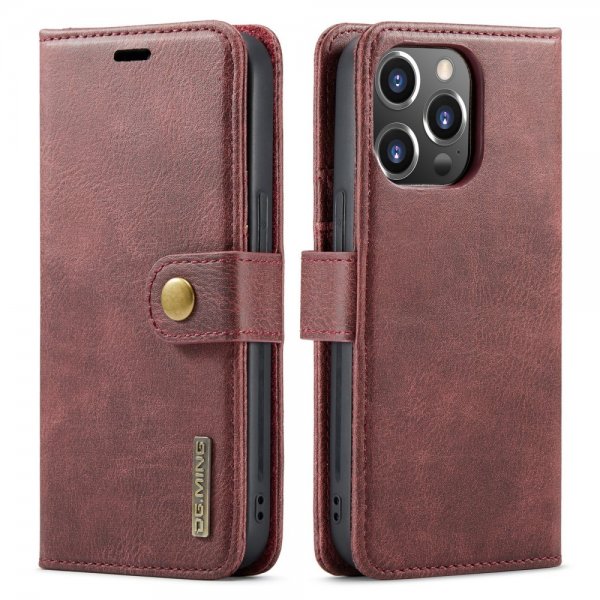 Dg.Ming iPhone 16 Pro -kotelo irrotettavalla kuorella, punainen