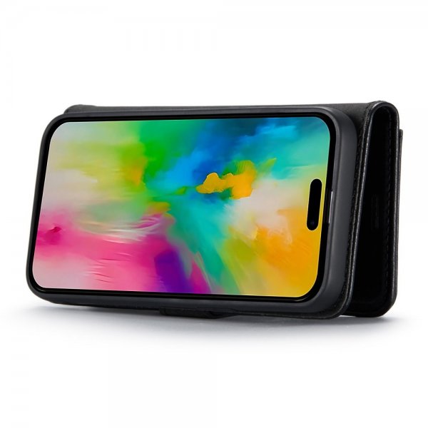 Dg.Ming iPhone 16 Pro -kotelo irrotettavalla kuorella, musta