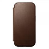 Nomad iPhone 16 Pro -suojakuori Modern Leather Folio, ruskea