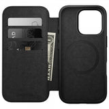 Nomad iPhone 16 Pro -suojakuori Modern Leather Folio, ruskea
