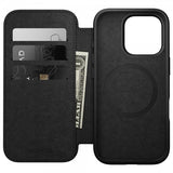 Nomad iPhone 16 Pro -suojakuori Modern Leather Folio, English Tan