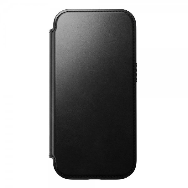 Nomad iPhone 16 Pro Fodral Modern Leather Folio Horween Musta