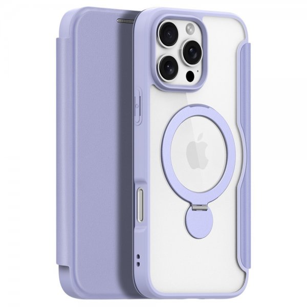 Dux Ducis iPhone 16 Pro -kuori Skin X Pro Series Kickstand MagSafe violetti