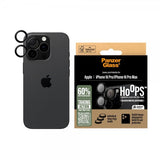 PanzerGlass iPhone 16 Pro/iPhone 16 Pro Max kamerans linssuojus Hoops Musta