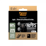 PanzerGlass iPhone 16 Pro/iPhone 16 Pro Max kamerans linssuojus Hoops Musta
