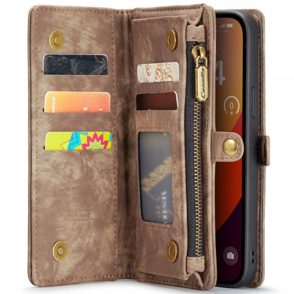 CaseMe iPhone 16 Pro Max Kotelo 008 Series Irrotettava Kuori Ruskea