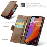 CaseMe iPhone 16 Pro Max Kotelo 023 Series Ruskea
