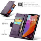 CaseMe iPhone 16 Pro Max -suojakotelo 023-sarja, violetti