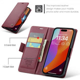 CaseMe iPhone 16 Pro Max Kotelo 023 Series Punainen