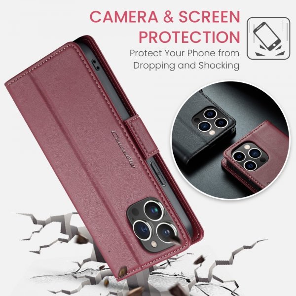 CaseMe iPhone 16 Pro Max Kotelo 023 Series Punainen