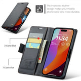 CaseMe iPhone 16 Pro Max -suojakotelo, 023 Series, musta