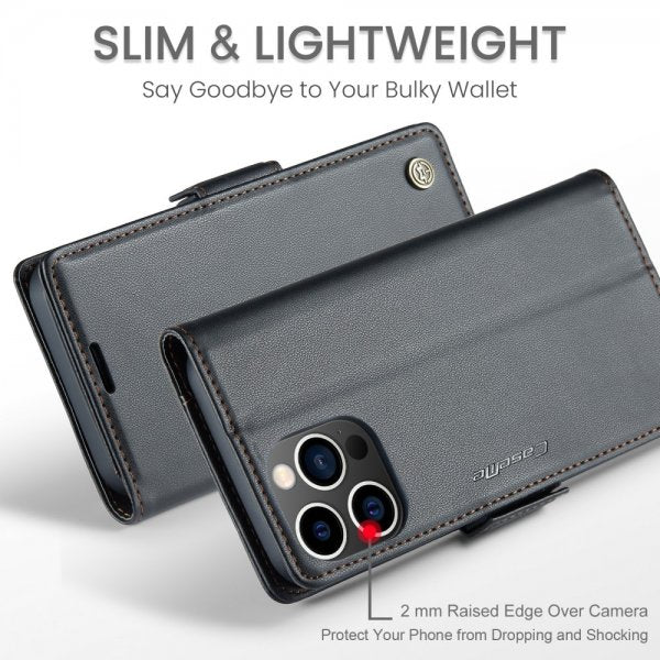 CaseMe iPhone 16 Pro Max -suojakotelo, 023 Series, musta