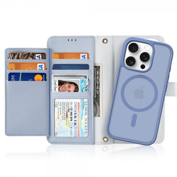 Dux Ducis iPhone 16 Pro Max -kotelo 2-in-1 Lawa Series MagSafe Sininen