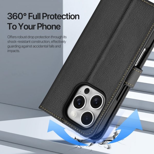 Dux Ducis iPhone 16 Pro Max -suojakuori 2-in-1 Lawa Series MagSafe Musta