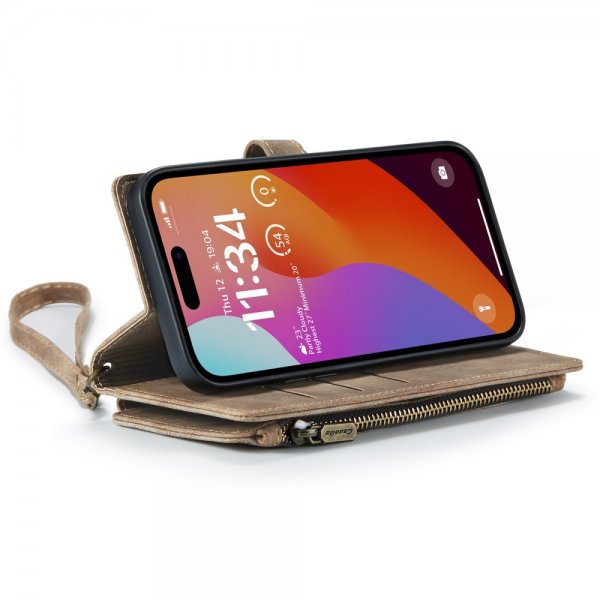 CaseMe iPhone 16 Pro Max -kotelo C30-sarja Ruskea