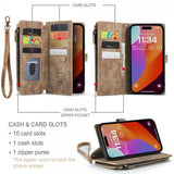 CaseMe iPhone 16 Pro Max -kotelo C30-sarja Ruskea