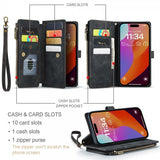 CaseMe iPhone 16 Pro Max C30 -sarjan suojakotelo, musta