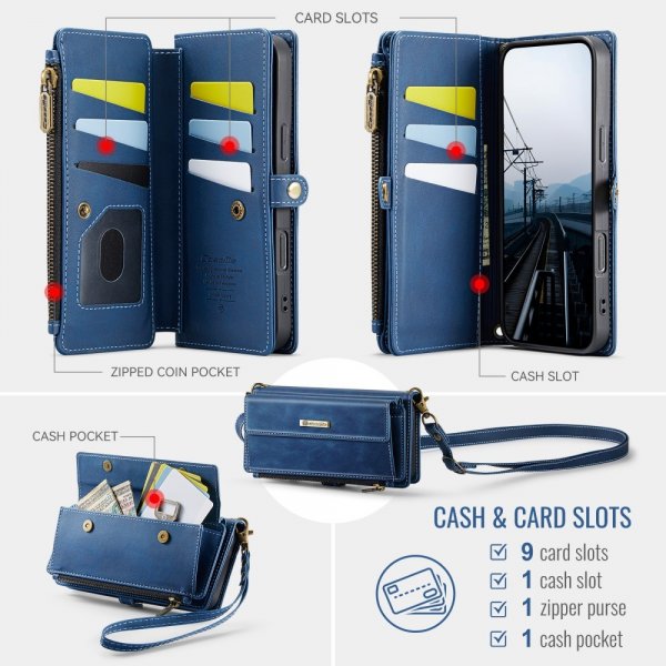 CaseMe iPhone 16 Pro Max C39 -sarjan kotelo, sininen