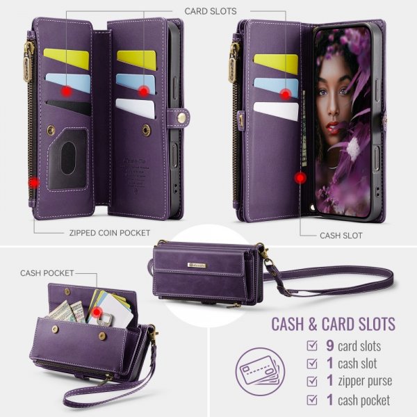 CaseMe iPhone 16 Pro Max -kotelo C39-sarja violetti