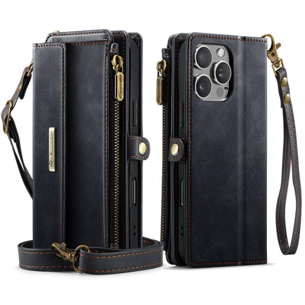 CaseMe iPhone 16 Pro Max -suojakotelo C39 Series Musta