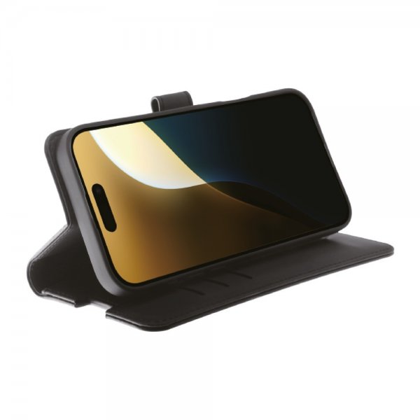 Vivanco iPhone 16 Pro Max -kotelo, Classic Wallet, musta