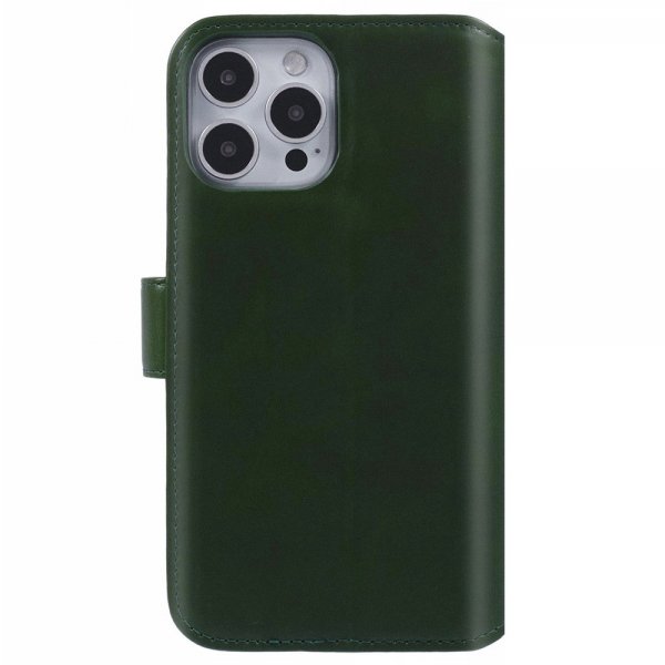 Nordic Covers iPhone 16 Pro Max Essential Leather Juniper Green -kotelo