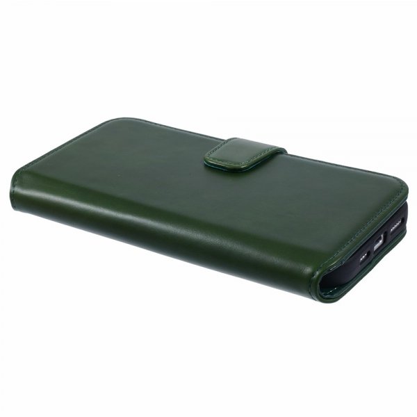 Nordic Covers iPhone 16 Pro Max Essential Leather Juniper Green -kotelo