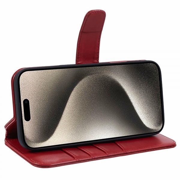 Nordic Covers iPhone 16 Pro Max Essential Leather -suojakotelo, Poppy Red