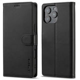 Lc.Imeeke iPhone 16 Pro Max -suojakuori korttipaikalla ja jalustatoiminnolla, musta