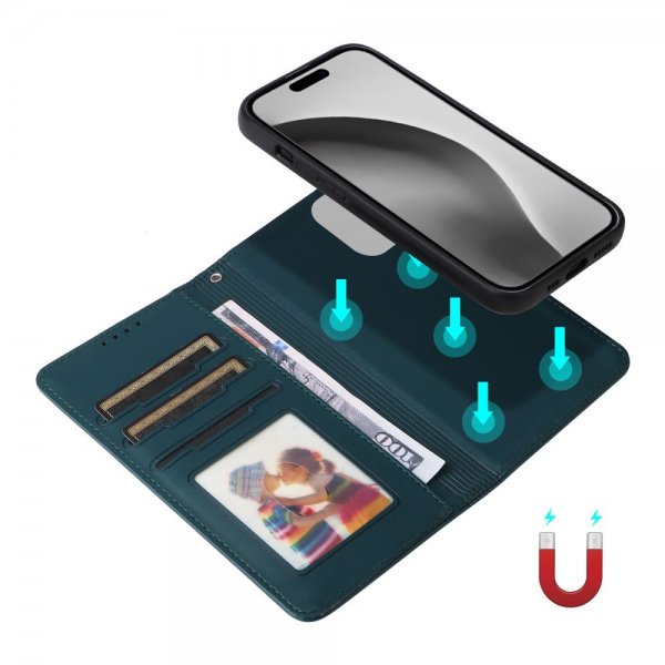Betopnice iPhone 16 Pro Max -kotelo irrotettavalla kuorella 005 Sininen