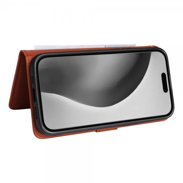 Betopnice iPhone 16 Pro Max -kotelo irrotettavalla kuorella 005 Ruskea