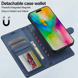 Lc.Imeeke iPhone 16 Pro Max -kotelo irrotettavalla kuorella L2 Series MagSafe, sininen