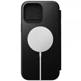 Nomad iPhone 16 Pro Max Modern Leather Folio -suojakotelo, musta