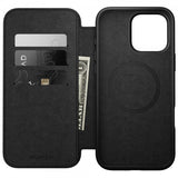 Nomad iPhone 16 Pro Max Modern Leather Folio -suojakotelo, musta