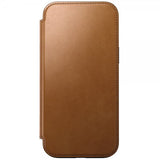Nomad iPhone 16 Pro Max Modern Leather Folio -suojakotelo, English Tan
