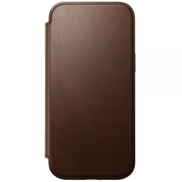 Nomad iPhone 16 Pro Max Modern Leather Folio -kotelo, ruskea